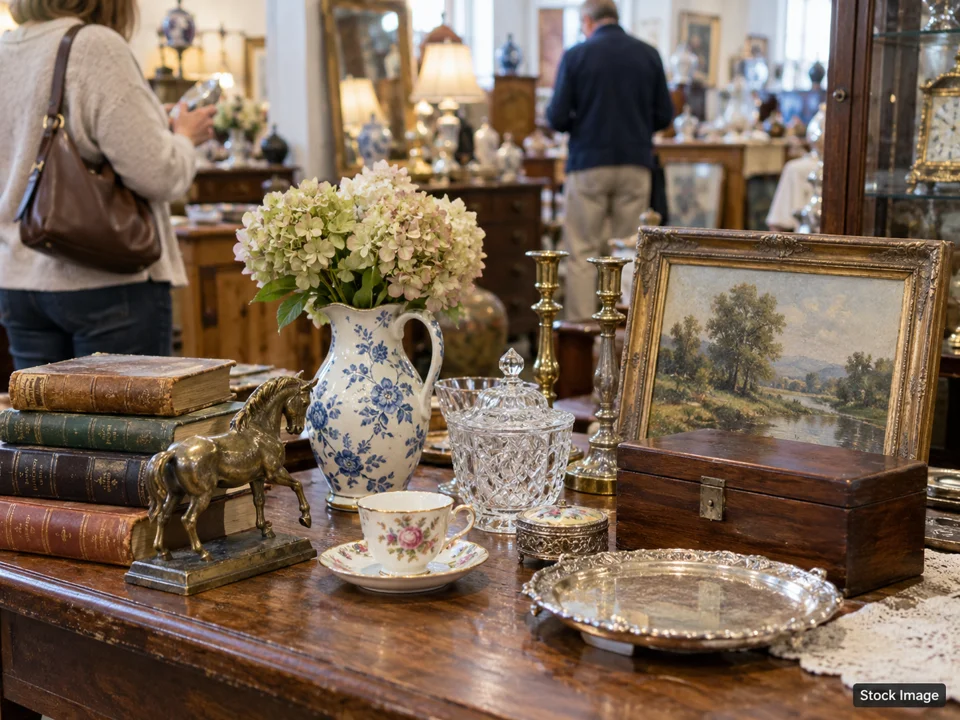Springfield Antique Show & Flea Market: Antique & Vintage Fairs in Springfield, Ohio (estate-sale trail scene)