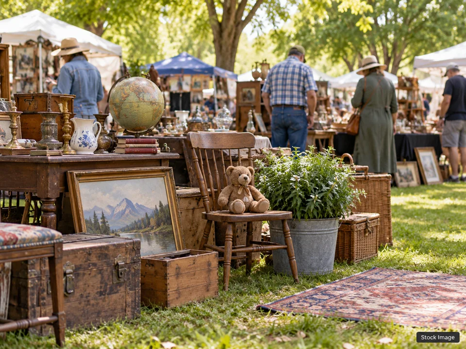 Eddy Street Fall Vintage Market: Antique & Vintage Fairs in Gardnerville, Nevada (swap meet scene)