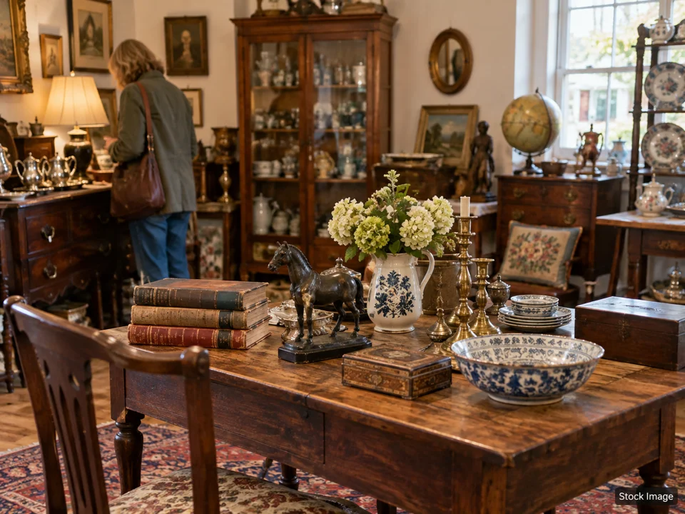 Outdoor Flea Market: Antique & Vintage Fairs in Clarence, New York (estate-sale trail scene)