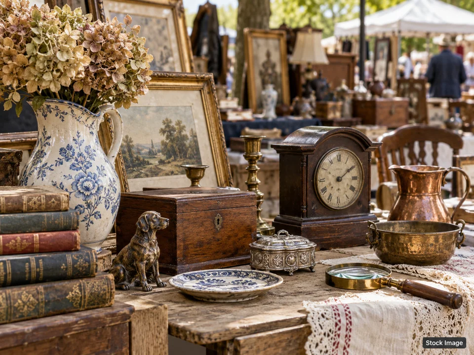 Antiquing at the Village: Antique & Vintage Fairs in Grand Prairie, Texas (flea market scene)