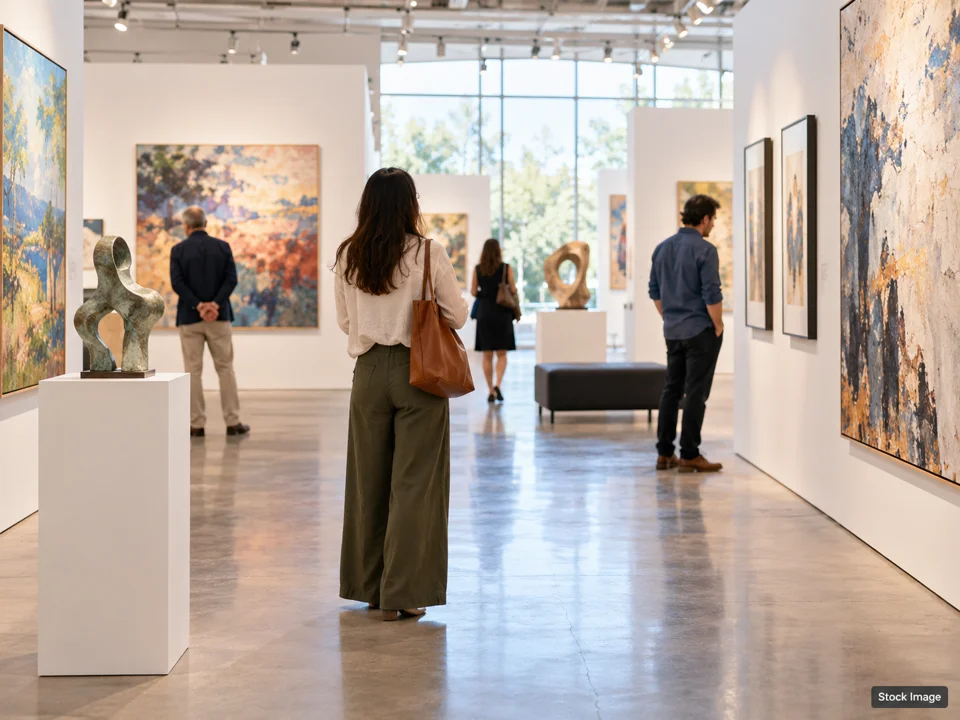 Southern Indiana Fiber and Arts Festival: Art & Fine-Art Festivals in Corydon, Indiana (gallery walk scene)