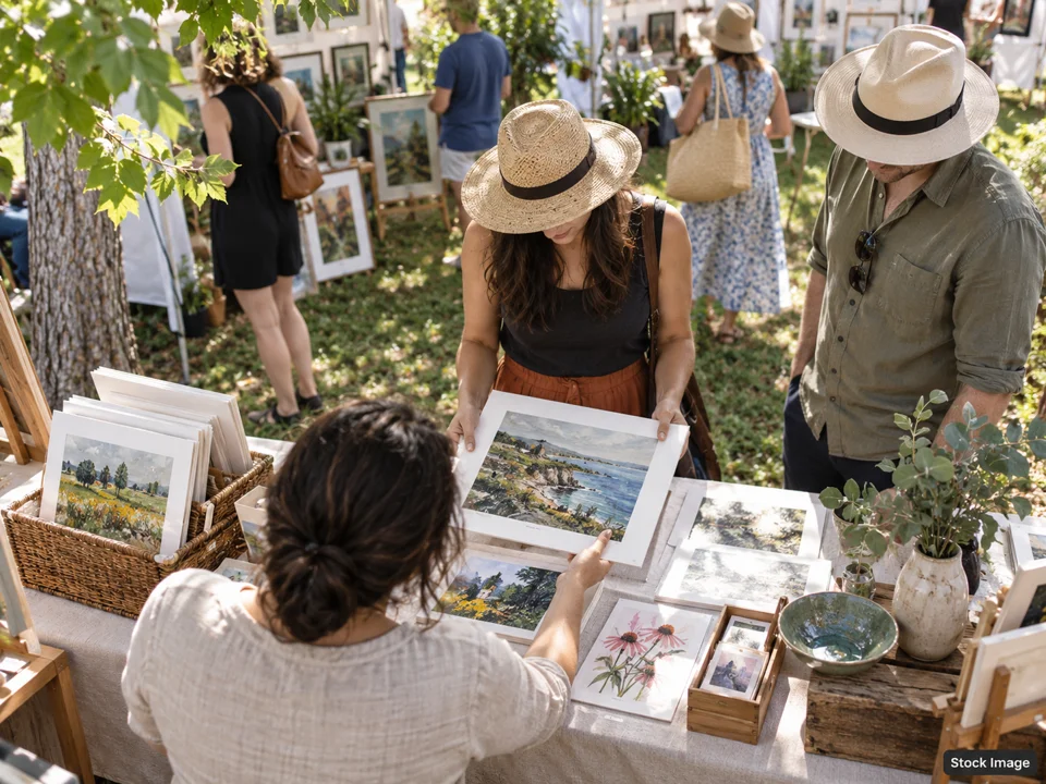 Savannah River Street Art Market: Art & Fine-Art Festivals in Savannah, Georgia (outdoor art show scene)