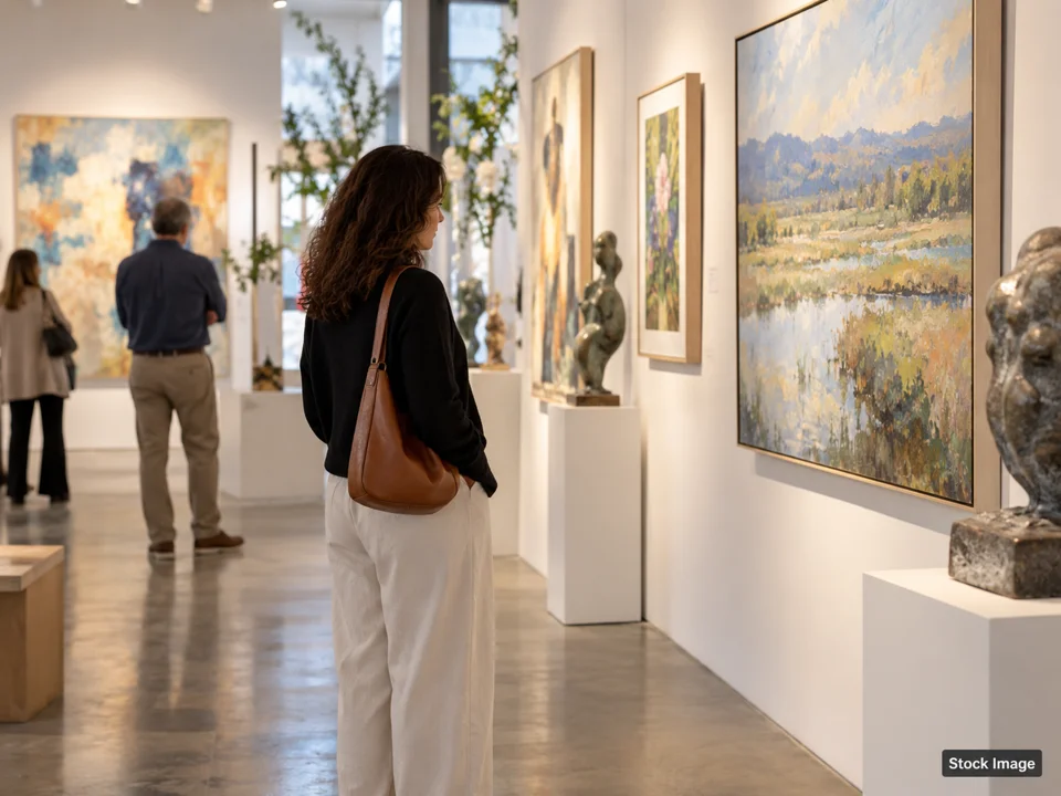 Half Moon Bay Art and Pumpkin Festival: Art & Fine-Art Festivals in California (gallery walk scene)