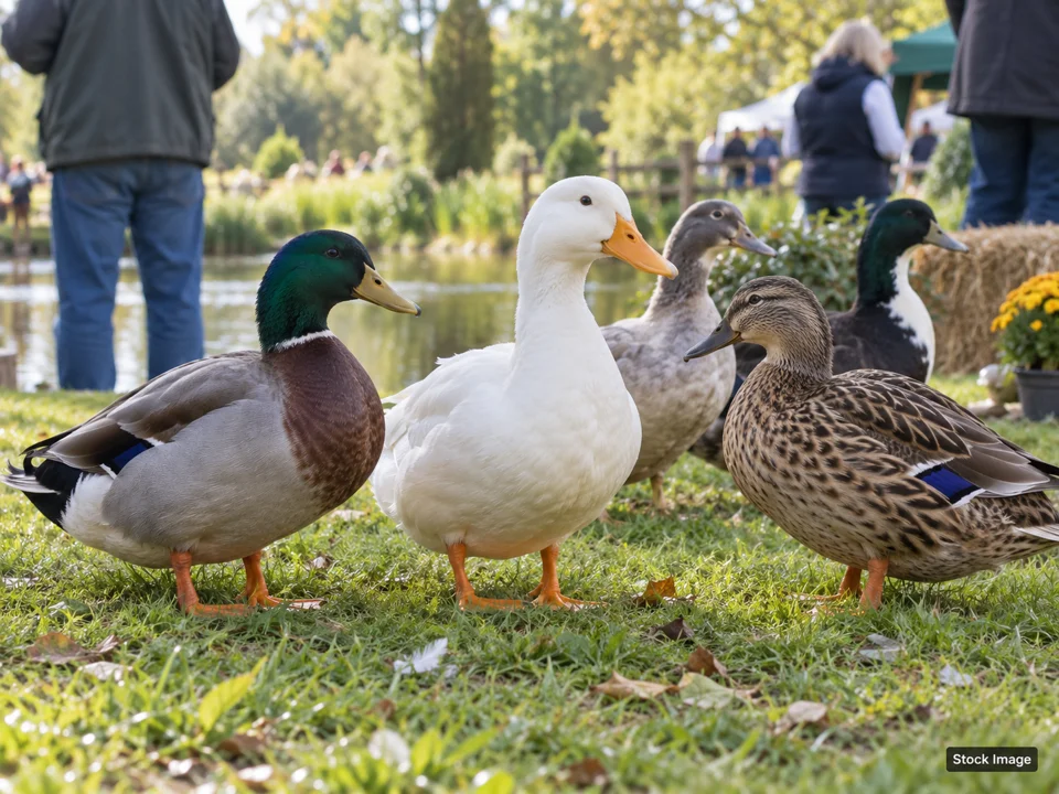 Florida Exotic Bird Show by Lee's Exotics - Sarasota: Bird & Poultry Shows in Sarasota, Florida (waterfowl scene)