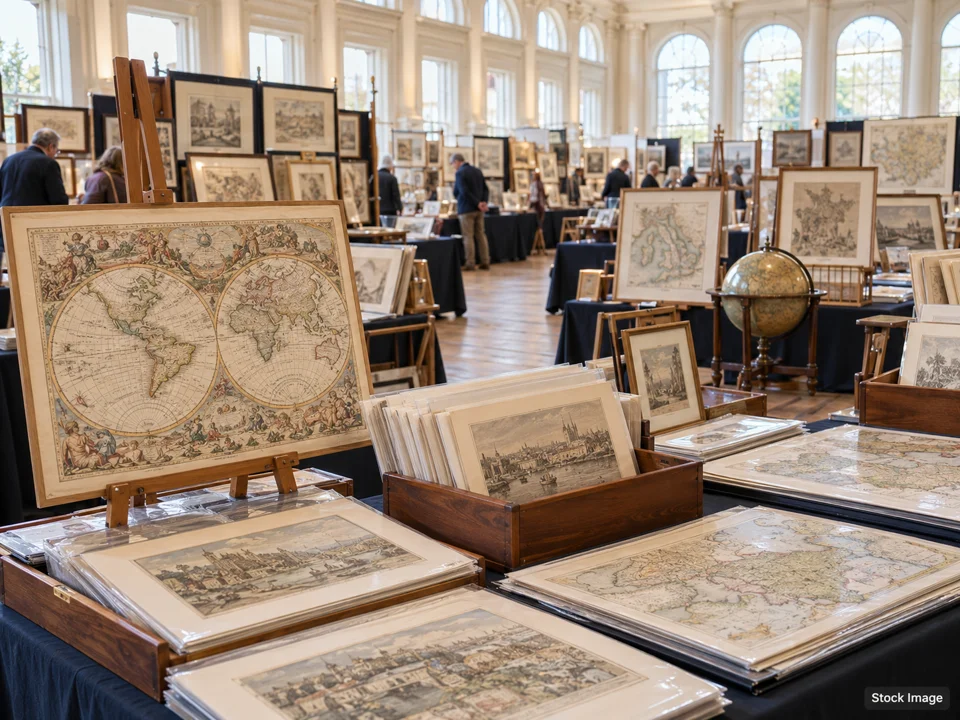 Antiquarian Book, Paper & Ephemera Fairs — maps/prints scene