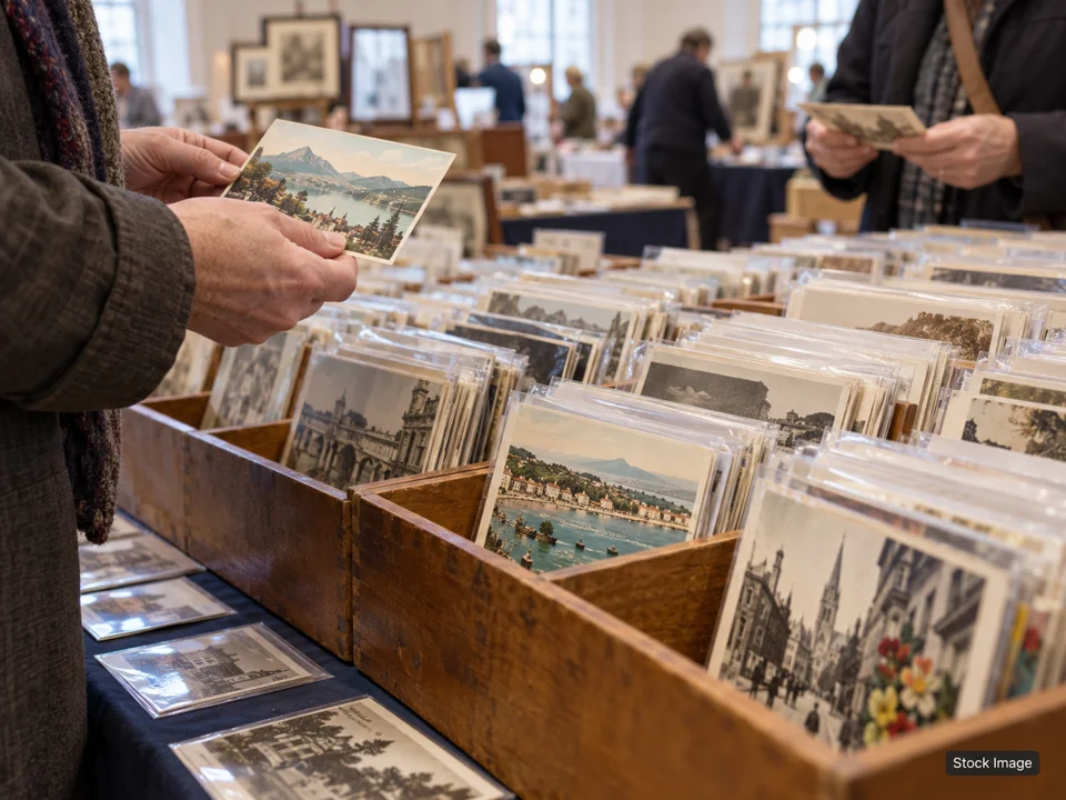 Friends of Jefferson Parish Public Library Used Book Sale: Antiquarian Book, Paper & Ephemera Fairs in Kenner, Louisiana (postcards scene)
