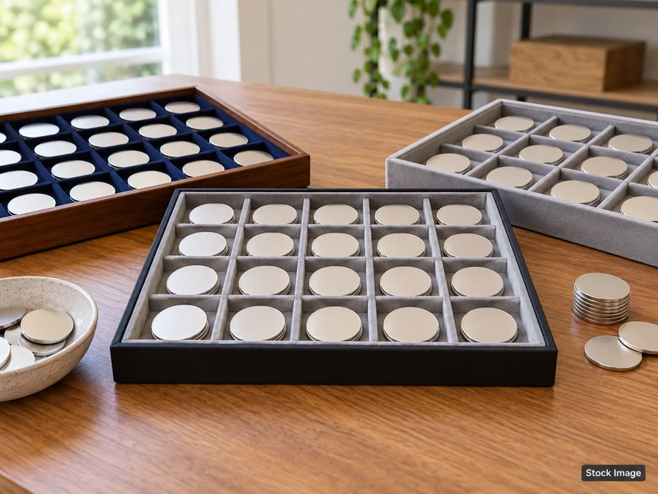 Sportscard Spectacular Card Show: Multi-Category Collectible Expos in Troy, Ohio (plain coin storage trays with blank round tokens scene)