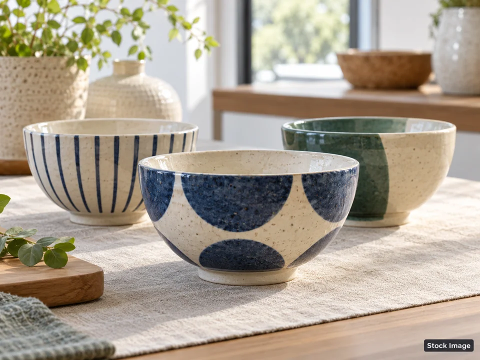 SWLA Collectibles Convention: Multi-Category Collectible Expos in Lake Charles, Louisiana (decorative ceramic bowls with simple geometric glaze scene)