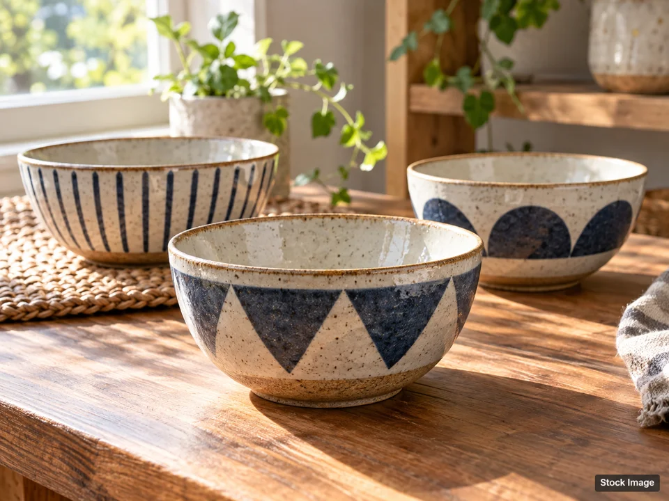 Sun City Card Show: Multi-Category Collectible Expos in El Paso, Texas (decorative ceramic bowls with simple geometric glaze scene)
