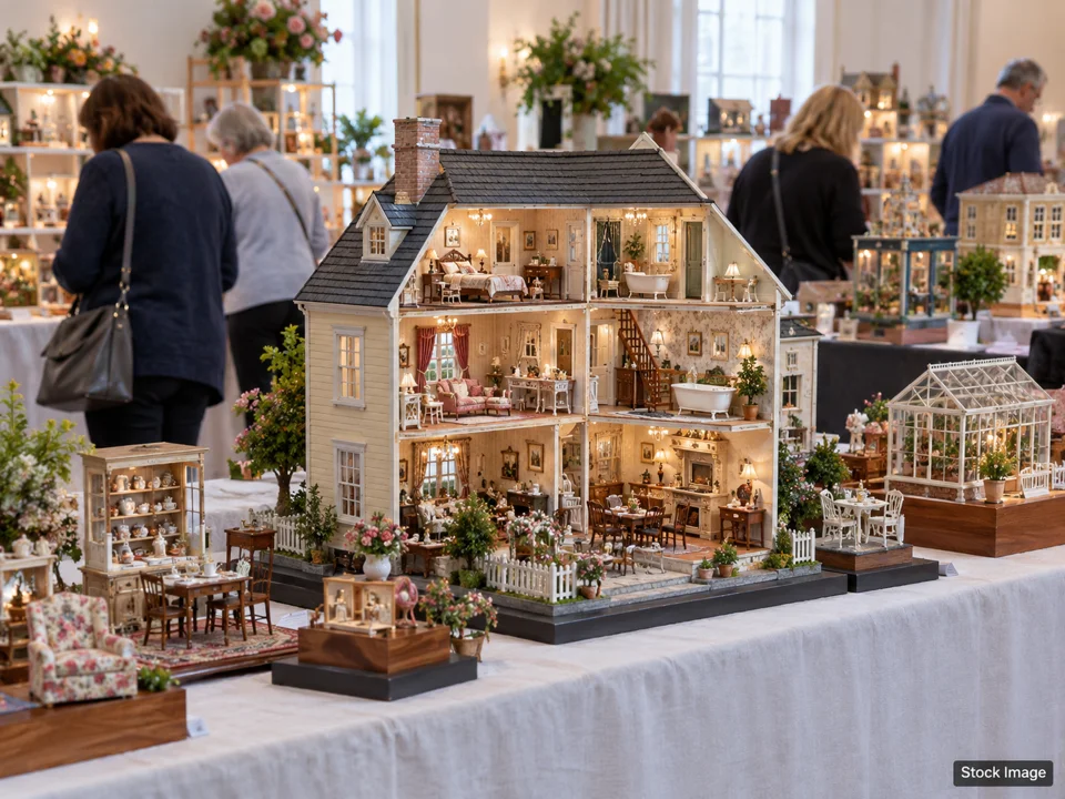 Doll, Teddy Bear & Miniature Shows — dollhouse/miniatures scene