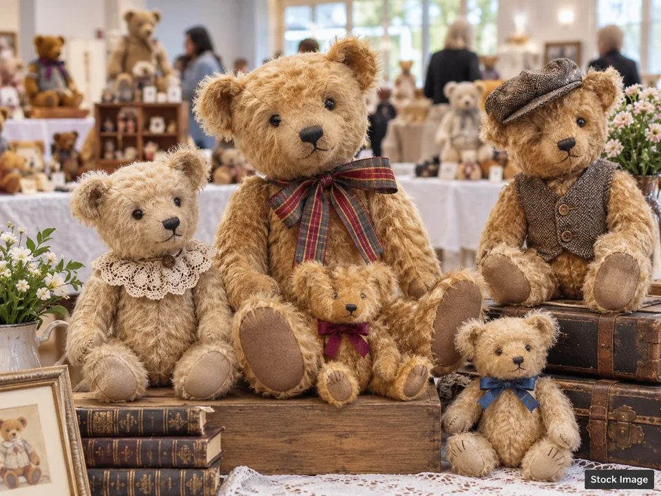 Toledo Doll & Bear Show: Doll, Teddy Bear & Miniature Shows in Rossford, Ohio (teddy bears scene)