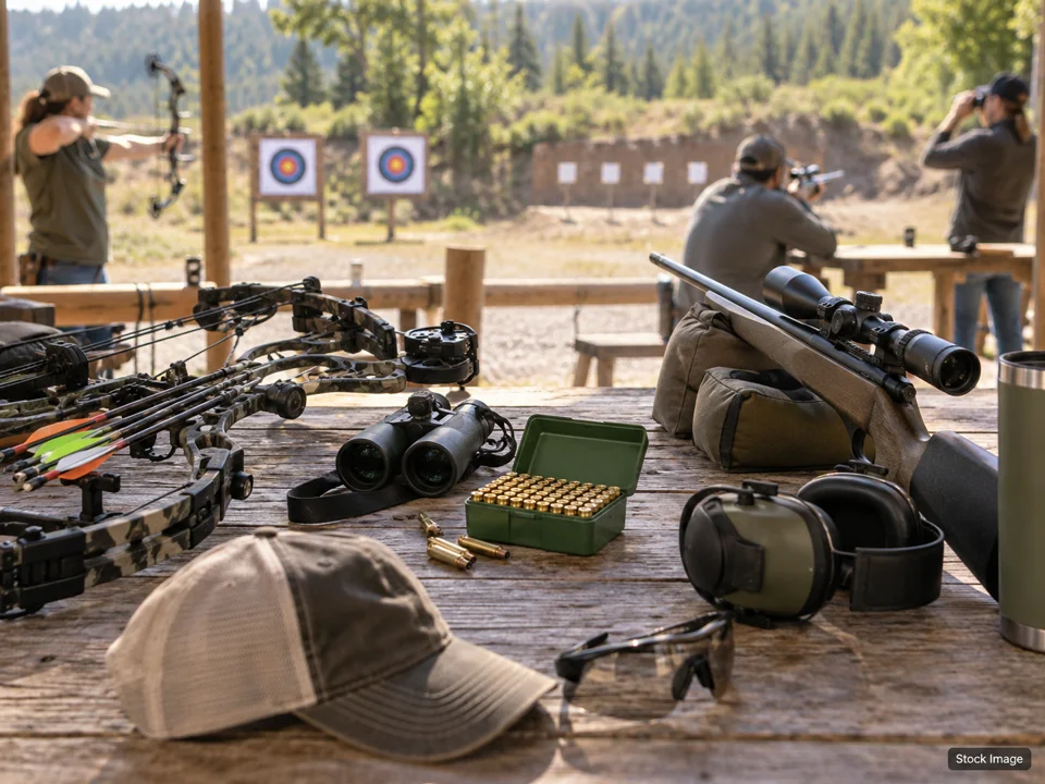 Break The Barriers & NFAA 1-Arrow 3D National Championships 2027: Fly-Fishing, Archery & Shooting-Sports Expos in Friant, California (range days scene)