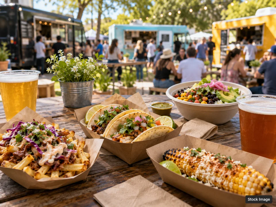 Oktoberfest at Old World Huntington Beach: Food, Beer & Wine Festivals in Huntington Beach, California (food-truck festival scene)