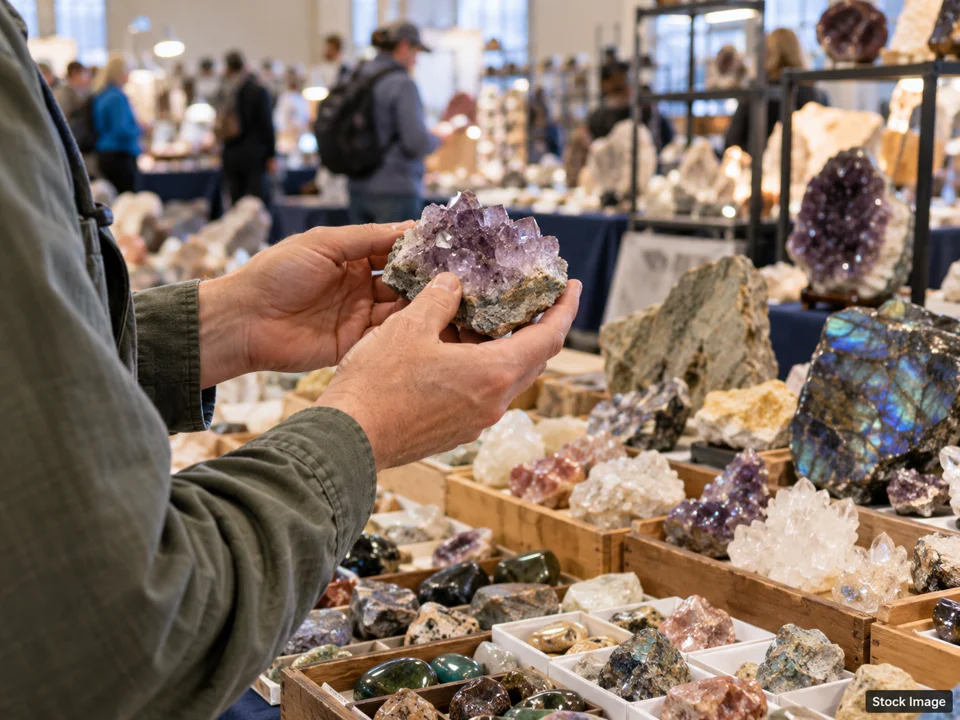 Aquamarine Daydream - October Show: Gem, Mineral, Rock & Jewelry Shows in Tucson, Arizona (rockhounding scene)