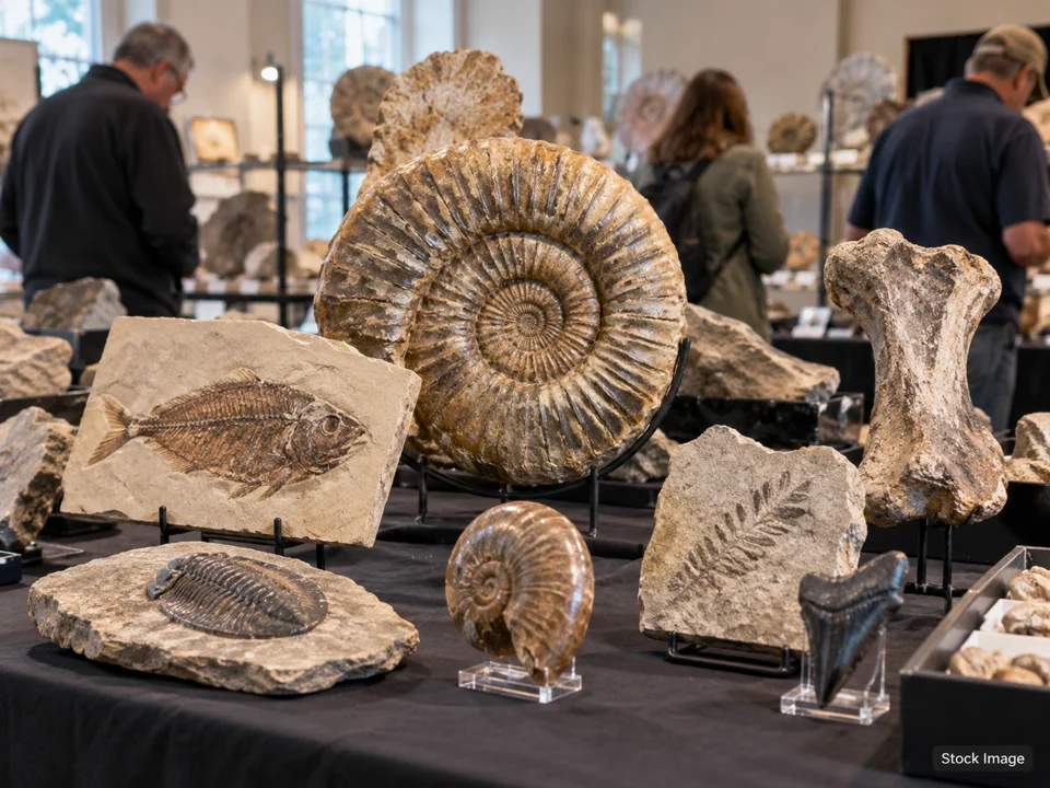 Vicjon-Peru - October Show: Gem, Mineral, Rock & Jewelry Shows in Tucson, Arizona (fossils scene)