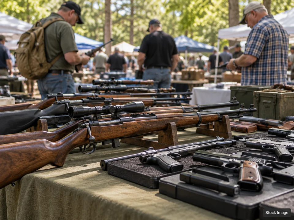 Flying Squirrel Gun & Survival Show: Gun & Knife Shows in Winslow, Arkansas (firearms scene)