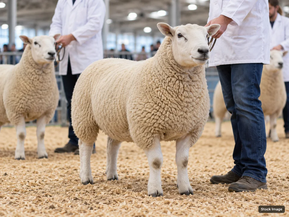 Oklahoma Boer Goat Assoc. Goat Show: Livestock & Agricultural Breed Shows in Enid, Oklahoma (sheep scene)