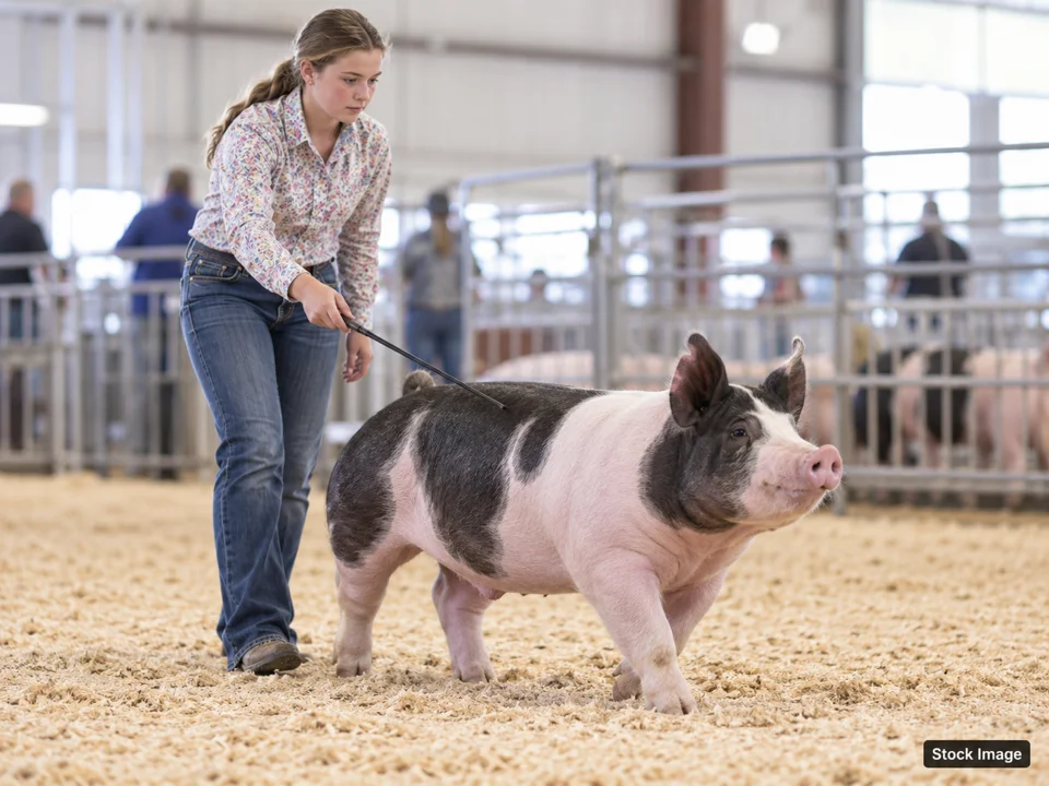 Showtacular Alpaca Show: Livestock & Agricultural Breed Shows in Syracuse, New York (swine scene)