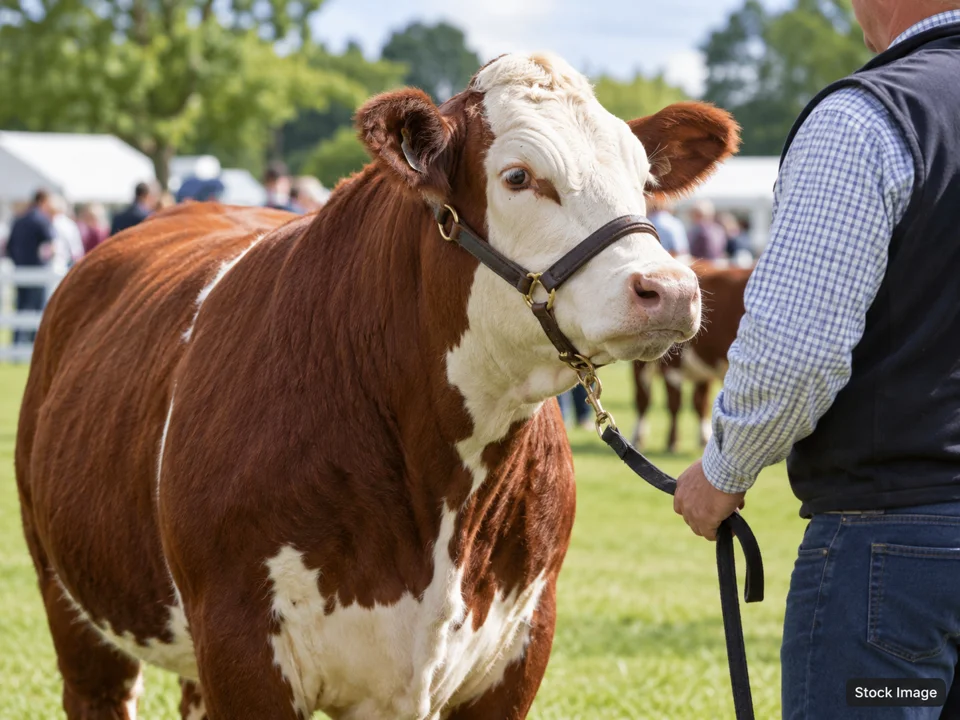 North American Championship Rodeo (NAILE): Livestock & Agricultural Breed Shows in Louisville, Kentucky (cattle scene)