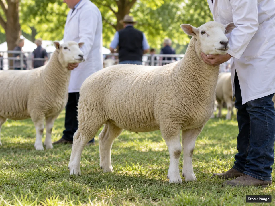Iowa Swine Show (November): Livestock & Agricultural Breed Shows in Marshalltown, Iowa (sheep scene)