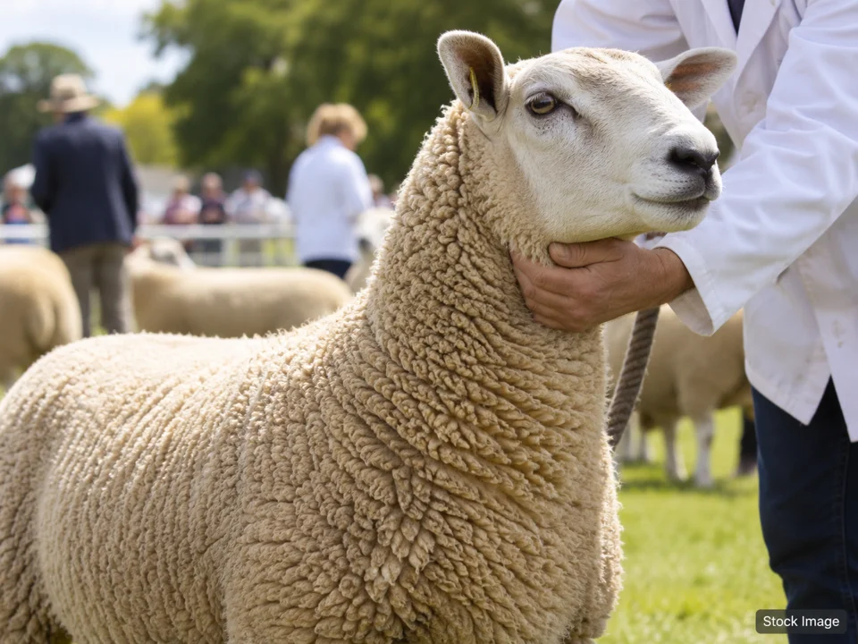 Iowa Swine Show (December): Livestock & Agricultural Breed Shows in Marshalltown, Iowa (sheep scene)