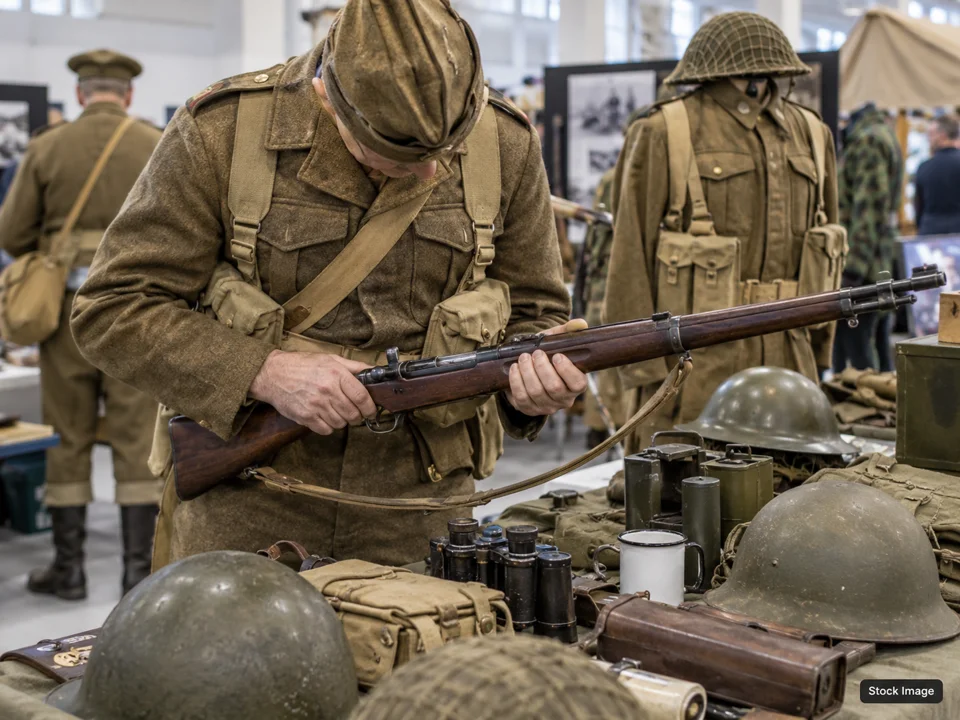 Ohio Valley Military Collector's Show: Military, Militaria & Living-History Shows in Wilmington, Ohio (reenactment scene)