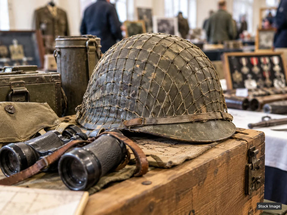Ashville Ohio Reenactment Timeline/Grove of Heroes: Military, Militaria & Living-History Shows in Ashville, Ohio (war relic scene)