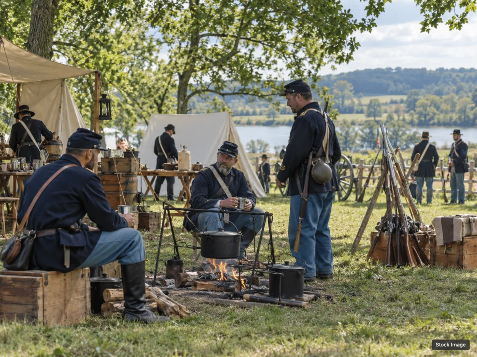 NHAC Militaria and Cartridge Show: Military, Militaria & Living-History Shows in Concord, New Hampshire (reenactment scene)