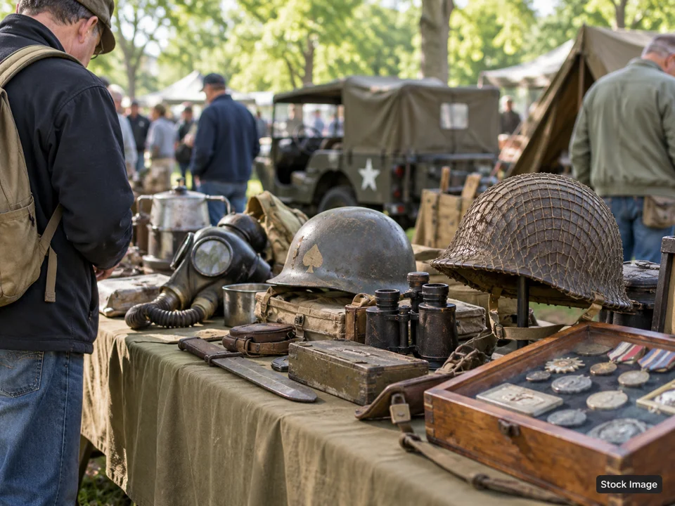 Historic Fall Trade Fair at Fort Piqua: Military, Militaria & Living-History Shows in Piqua, Ohio (war relic scene)