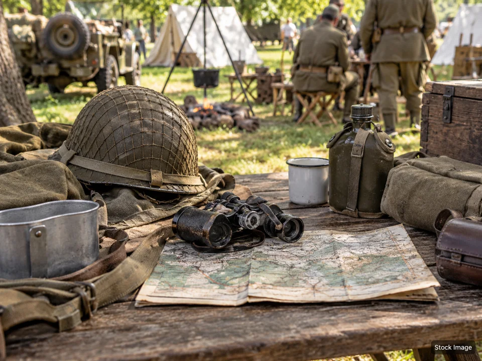 1st Annual North Texas Military Humvee Expo: Military, Militaria & Living-History Shows in Fort Worth, Texas (reenactment scene)
