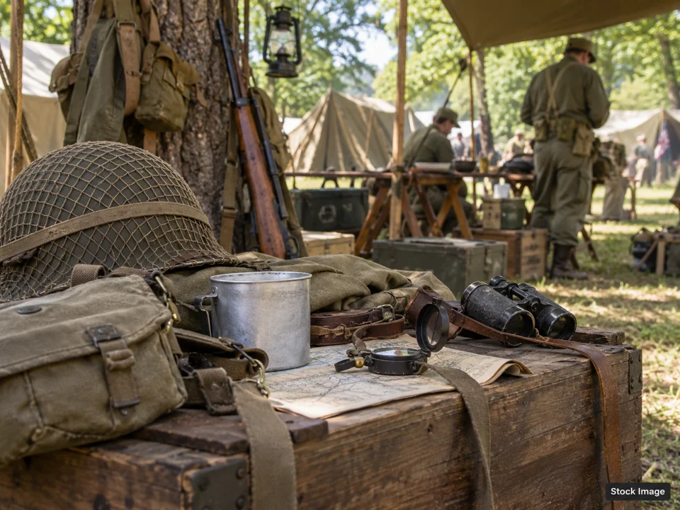 Tank or Treat: Halloween at the American Heritage Museum: Military, Militaria & Living-History Shows in Hudson, Massachusetts (reenactment scene)