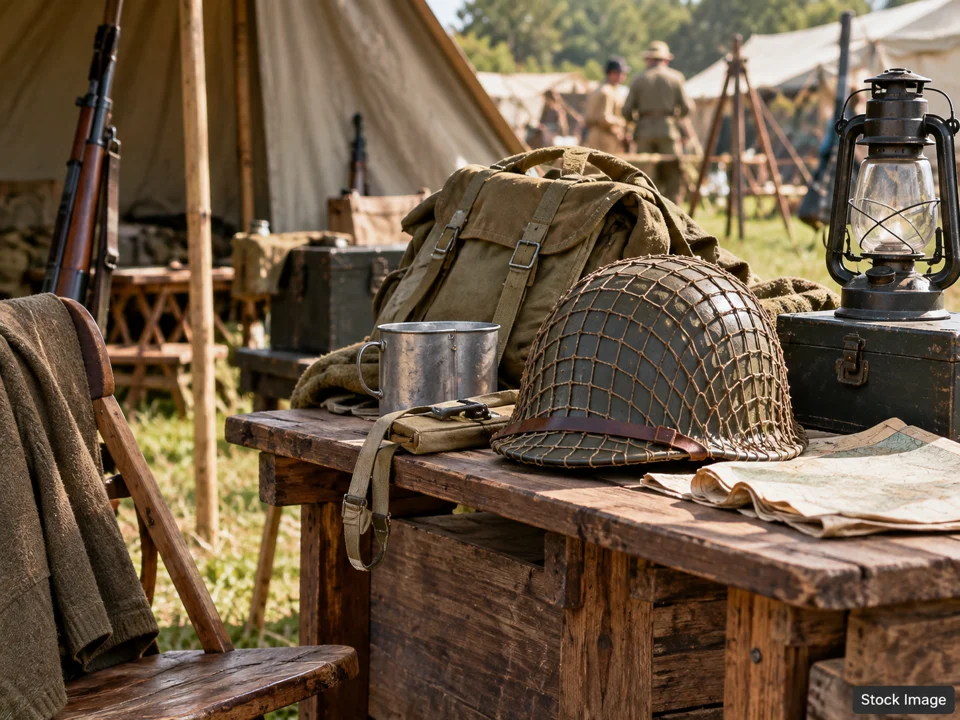 Kings Birthday Garrison: Military, Militaria & Living-History Shows in Vonore, Tennessee (reenactment scene)