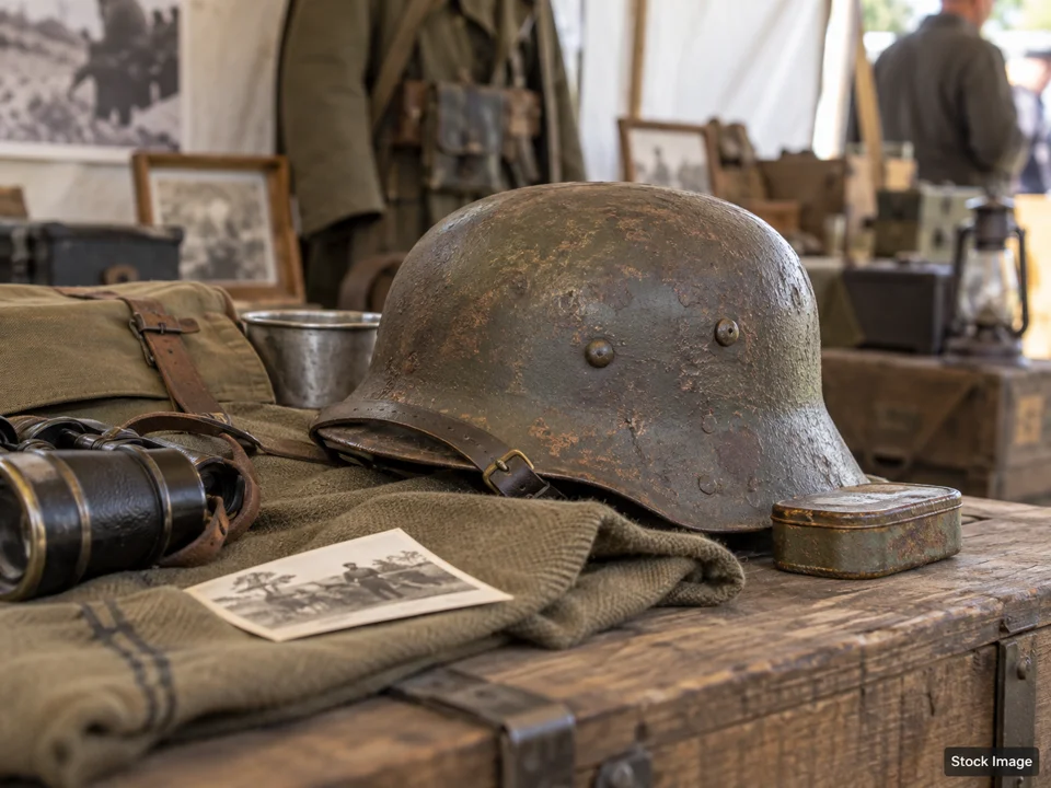 Kings Birthday Garrison: Military, Militaria & Living-History Shows in Vonore, Tennessee (war relic scene)