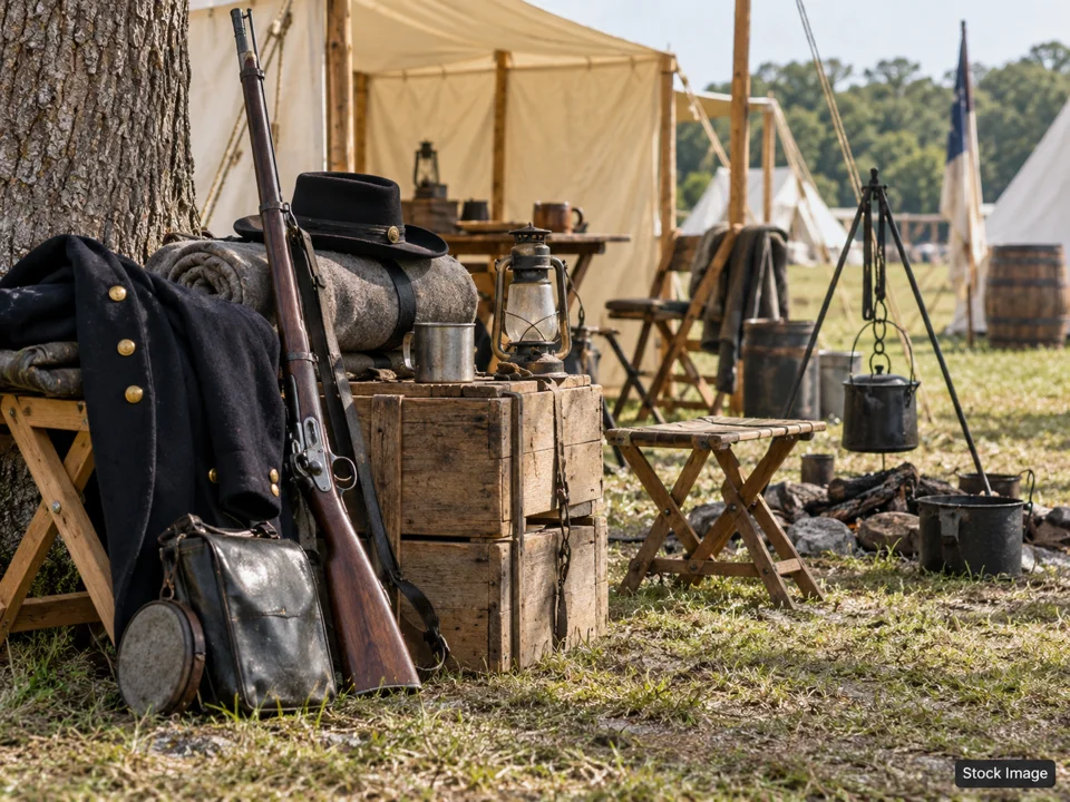 Tennessee Military Collectors Association Fall Show: Military, Militaria & Living-History Shows in Franklin, Tennessee (reenactment scene)