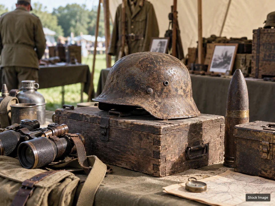Middle Tennessee (Franklin) Civil War Show and Sale: Military, Militaria & Living-History Shows in Franklin, Tennessee (war relic scene)