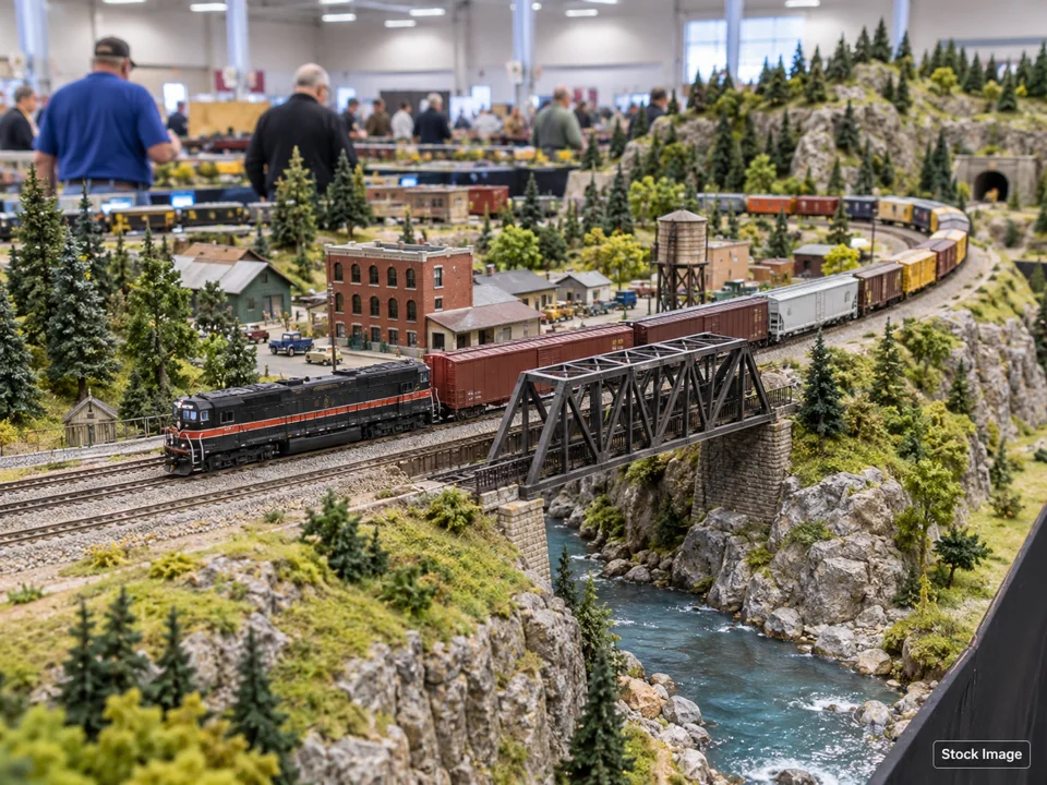 Model Train Shows — model railroad scene