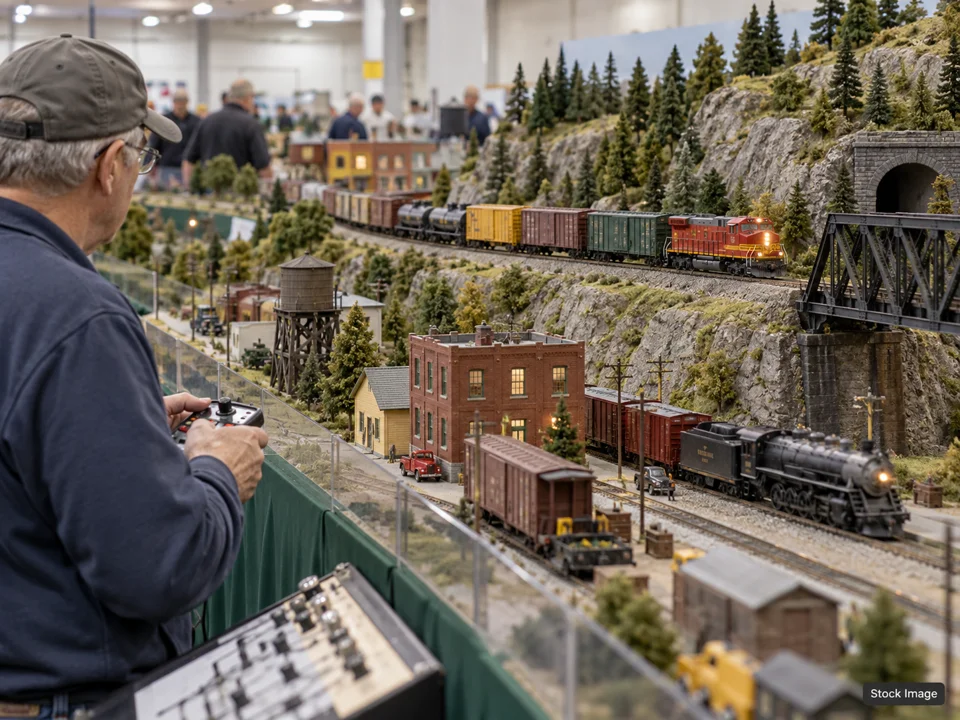 St. Andrew Train Show: Model Train Shows in Milford, Ohio (operating layout scene)