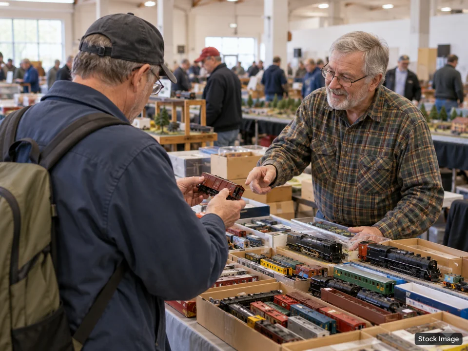 Great Train Show - Xenia, OH: Model Train Shows in Xenia, Ohio (train meet/swap scene)