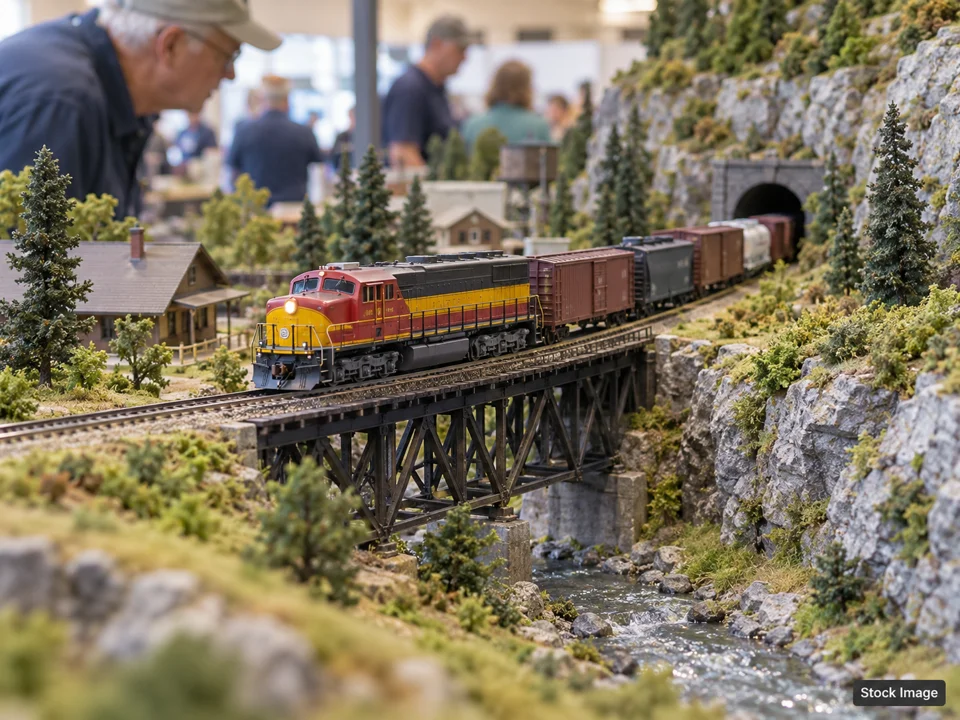 Greenberg's Great Train & Toy Show - Fredericksburg, VA: Model Train Shows in Fredericksburg, Virginia (model railroad scene)