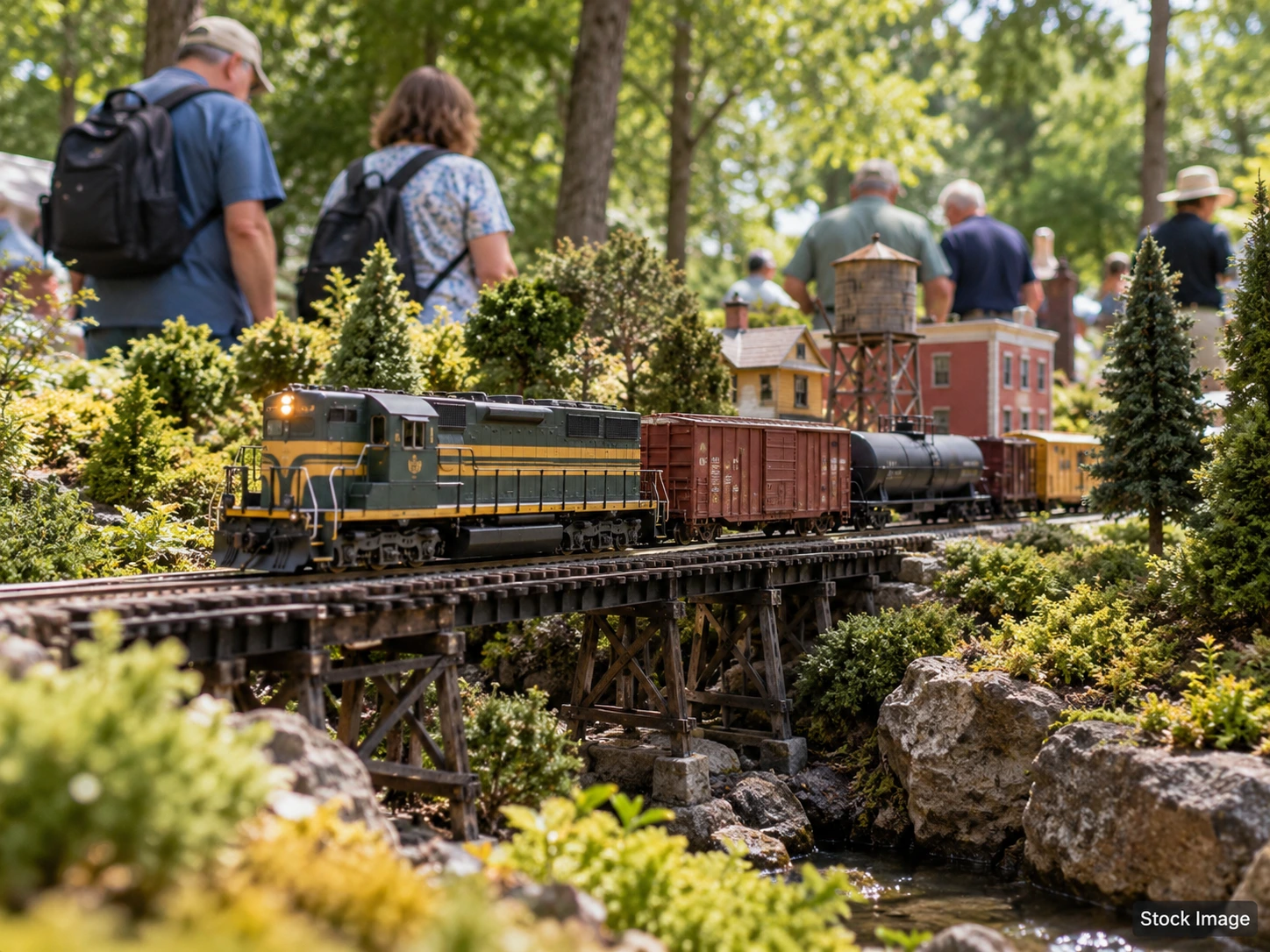 High Wycombe & District Model Railway Society Open Day: Model Train Shows in High Wycombe, Buckinghamshire (model railroad scene)