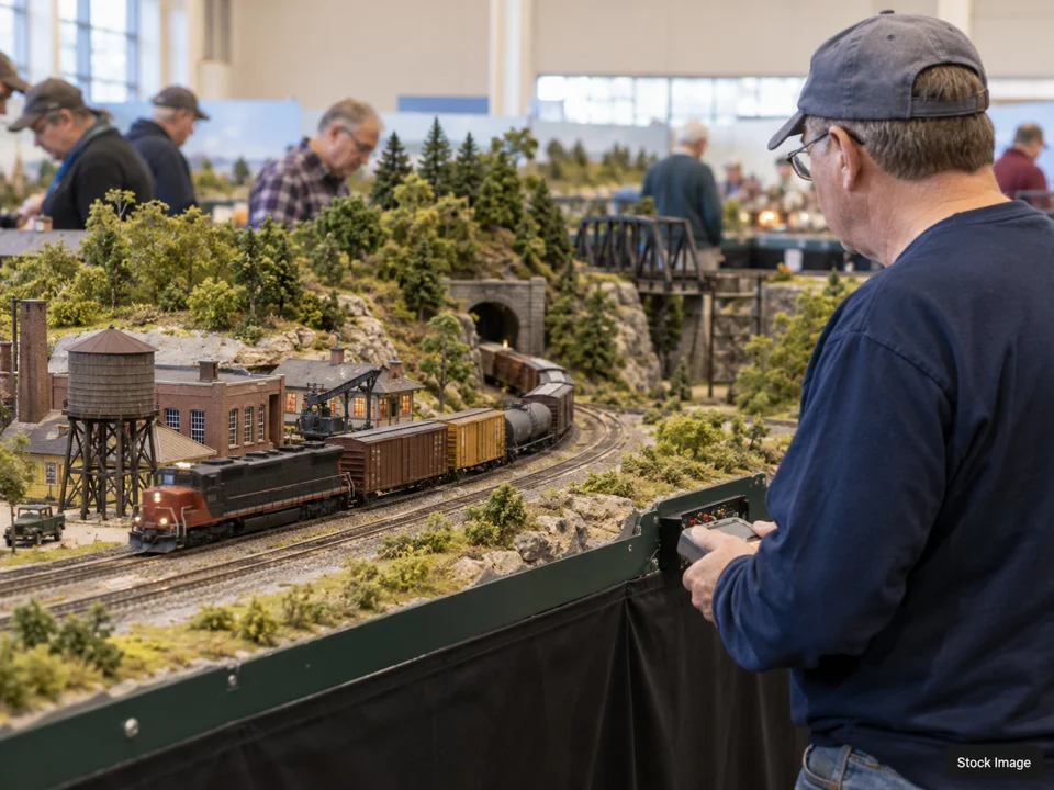 Iowa City Train Show: Model Train Shows in Iowa City, Iowa (operating layout scene)