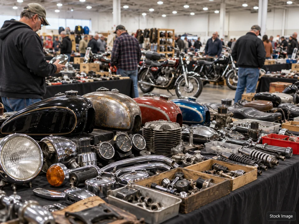 Walneck's Swap Meet - Princeton IL: Motorcycle Shows, Rallies & Swaps in Princeton, Illinois (swap meet scene)