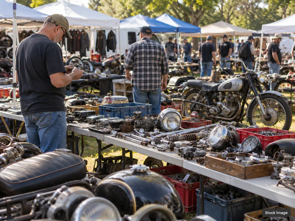 PVR York Swap Meet & Vintage Bike Show: Motorcycle Shows, Rallies & Swaps in York, Pennsylvania (swap meet scene)