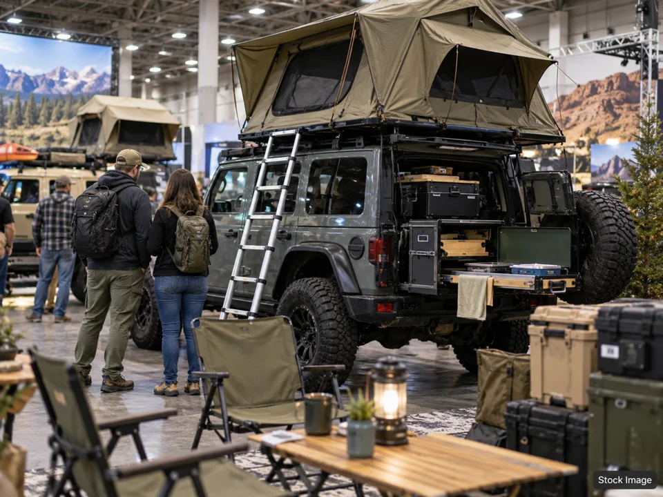 2027 JustgoXplore Overland Expo: Overland, Adventure & Outdoor-Gear Expos in Gilford, New Hampshire (overland scene)
