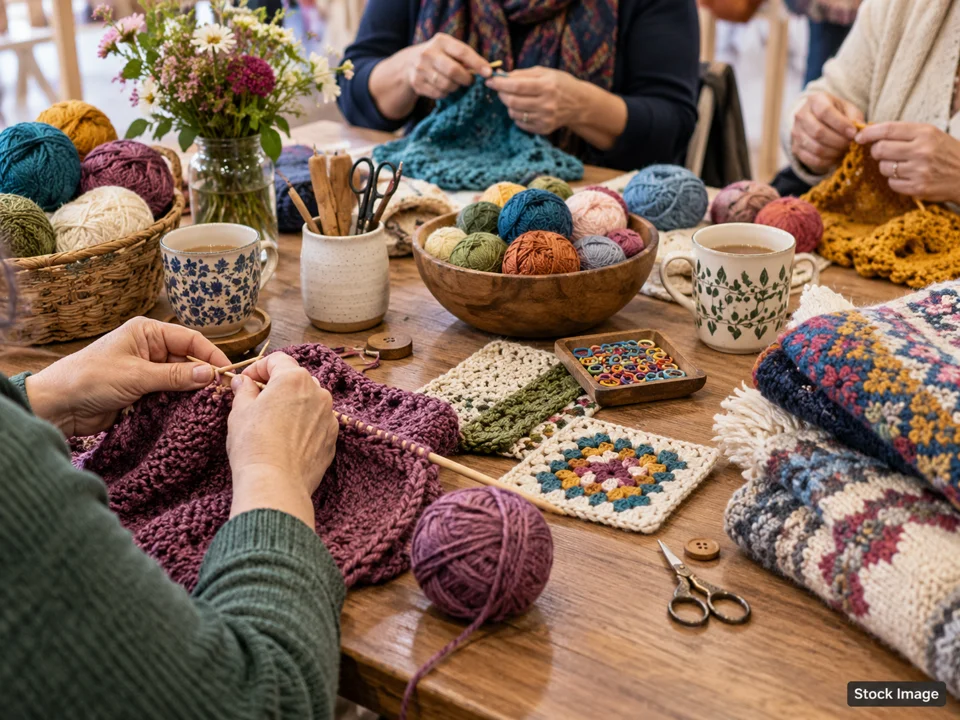 Great River Quilt Show: Quilt, Fiber & Needlework Shows in Davenport, Iowa (knitting/crochet scene)