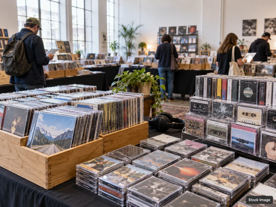Vinyl Record & Music-Media Shows — cds & cassettes scene