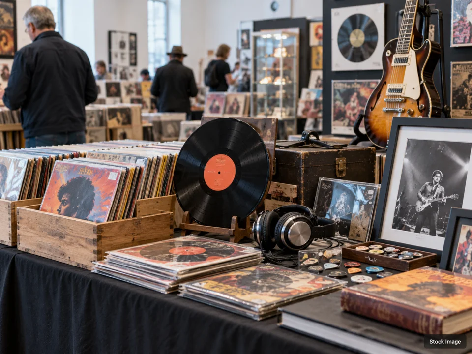 Record show: Vinyl Record & Music-Media Shows in Fairborn, Ohio (music memorabilia scene)