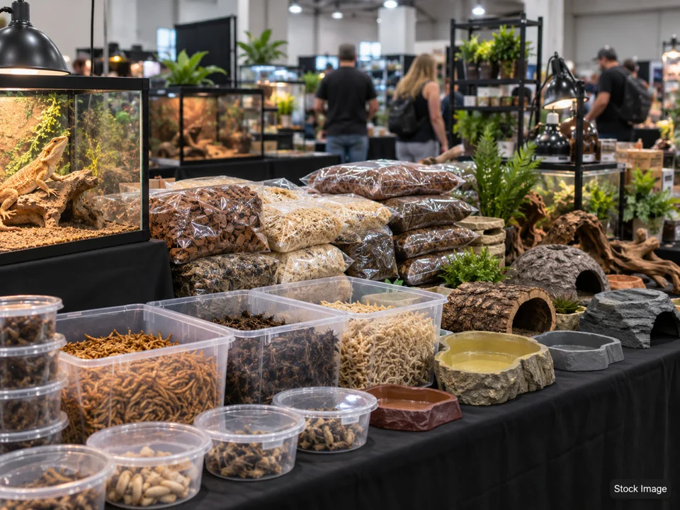 Mayo's Morph: Reptile & Exotic-Pet (Herp) Expos in Marion, Illinois (feeders/supplies scene)