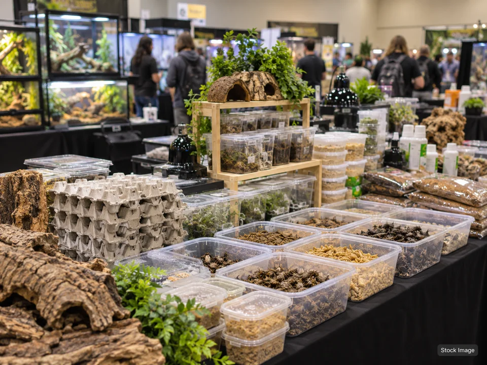 Show Me Reptile Show - Knoxville: Reptile & Exotic-Pet (Herp) Expos in Knoxville, Tennessee (feeders/supplies scene)