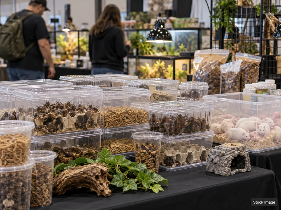 Show Me Reptile Show - Albuquerque: Reptile & Exotic-Pet (Herp) Expos in New Mexico (feeders/supplies scene)